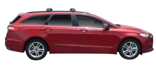 Ford Mondeo 4dr Wagon w/ Flush Rails 2015on Yakima Flush Bars (pr) Black (S24YB/K1042) - Image 5