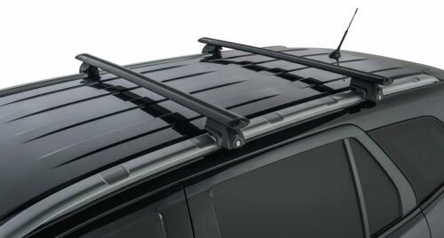 Ford Everest With Flush Rails 2015 - Sep 2022 Rhino-Rack Vortex Black Racks (pr) (JA8145) - Image 2