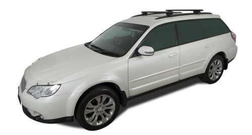 Subaru Outback Gen 3Wagon W/ Roof Rails 09/03-08/09 Rhino-Rack Black Vortex Roof Racks (pr) (JA1778) - Image 2