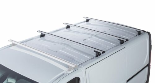 Mitsubishi Express SWB and LWB 2020on Black 3 Bar Roof Racks (MF/MR/R) (JA7926) - Image 2