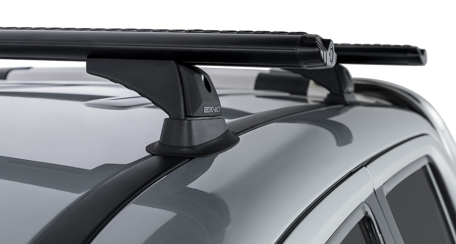 VW Amarok Dual Cab 201104/2023 RhinoRack Black Vortex Roof Racks (pr