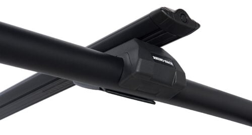Toyota FJ Cruiser 2dr SUV With Roof Rails 03/11on Rhino-Rack Vortex SX Black 2 Bar Roof Rack (JA1938) - Image 7