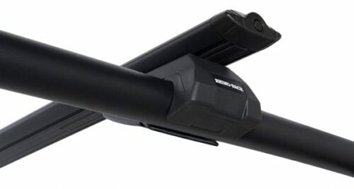 Toyota FJ Cruiser 2dr SUV With Roof Rails 03/11on Rhino-Rack Vortex SX Black 2 Bar Roof Rack (JA1938) - Image 4