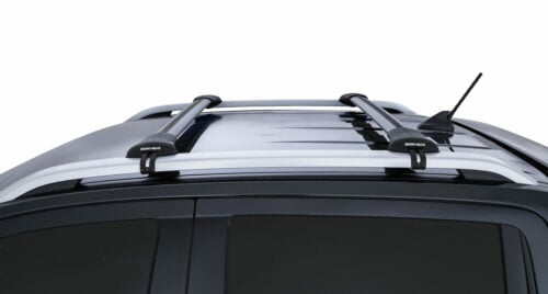 Mercedes GLS with roof rails 2013 onwards Rhino Rack Black Vortex StealthBar (2) (JA8938) - Image 7