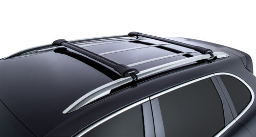 CUPRA Ateca Gen 1 With Raised Rail 1/2022 Onwards Vortex StealthBar Black 2 Bar Roof Rack (JA7969) - Image 9