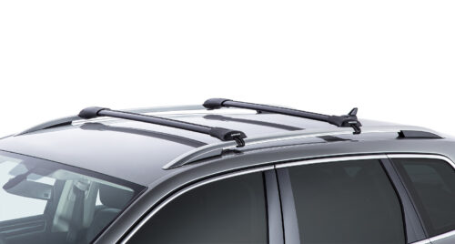 CUPRA Ateca Gen 1 With Raised Rail 1/2022 Onwards Vortex StealthBar Black 2 Bar Roof Rack (JA7969) - Image 3
