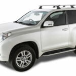 Toyota Prado 150 Series 5dr 4WD 11/09on Rhino-Rack Vortex Silver 3 Bar Roof Rack (JA9568)