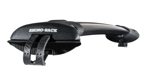 Mercedes GLS with roof rails 2013 onwards Rhino Rack Black Vortex StealthBar (2) (JA8938) - Image 3