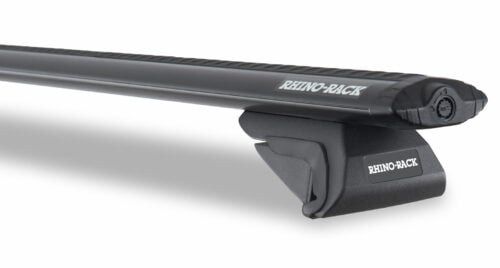 Toyota FJ Cruiser 2dr SUV With Roof Rails 03/11on Rhino-Rack Vortex SX Black 2 Bar Roof Rack (JA1938) - Image 11