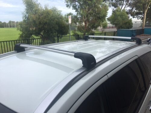 Mitsubishi Eclipse Cross w/ Flush Rails 5dr SUV 2017 on. Thule Wingbar Edge Roof Racks (pr) Black (721420/721420/720600/186072) - Image 3