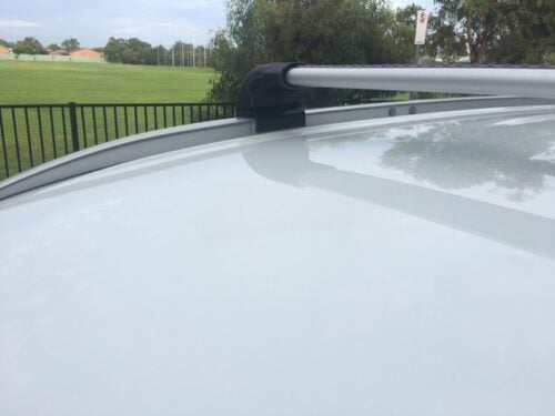 Mitsubishi Eclipse Cross w/ Flush Rails 5dr SUV 2017 on. Thule Wingbar Edge Roof Racks (pr) Black (721420/721420/720600/186072) - Image 2