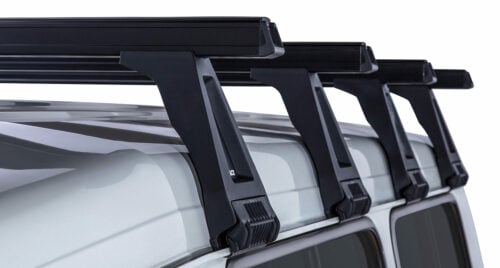 Toyota Landcruiser Troop Carrier Heavy Duty Black 3 Bar Roof Racks (JA0806) - Image 4