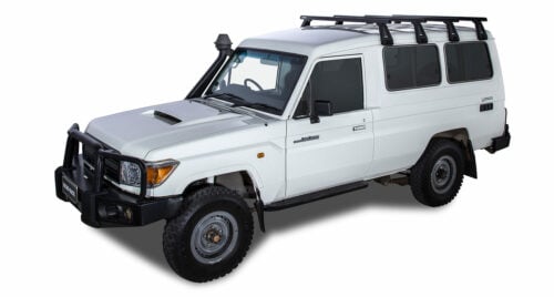 Toyota Landcruiser Troop Carrier Heavy Duty Black 3 Bar Roof Racks (JA0806) - Image 2