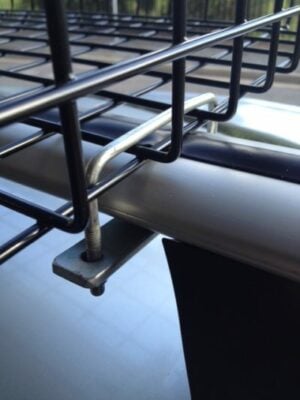 Roof Rack Basket U-Bolt kit (95mm) with nyloc nuts (x6) - Image 3