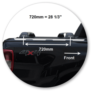 Ford Ranger Wildtrak 2012-June2022 Yakima Racks to suit factory track on rear shutter (S11Y/K450) - Image 2