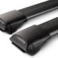 Ford Ranger Next Gen Wildtrak July 2022on with roof rails Yakima Black Rail Bars (2) (S46YB)