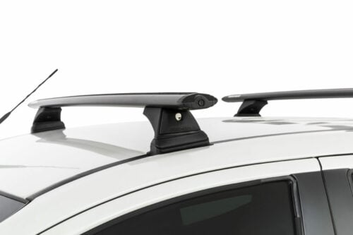 Mitsubishi Triton MQ/MR Dual Cab 2015-Jan2024 Rhino-Rack Black Vortex Roof Racks (pr) (JB0868) - Image 3
