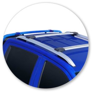 LDV T60 4dr (with factory rails) 10/2017on Yakima Silver Roof Racks (pr) (S45Y) - Image 2
