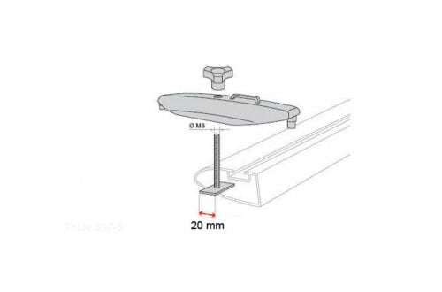Thule T-Bolt Adapter 697400 for (Fast Grip and Power Grip) - Image 3
