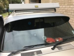 Toyota Land Cruiser 80-82 Series Solid Windscreen Sunvisor - Image 3