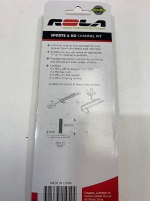 Rola RWSLA28 M8x28mm T-Bolts + Nuts - Image 8
