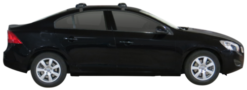 Volvo S60 F 4dr Sedan 12/10on Yakima FlushBar Roof Racks (pr) (S26Y/K802W) - Image 3
