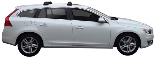 Volvo V60 F 4dr Wagon With Roof Rails 03/11on Yakima FlushBar Roof Racks (pr) (S25Y/K794) - Image 3