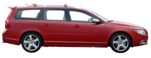 Volvo V70 5dr Wagon W/ Roof Rails 03/08on Yakima RailBar Roof Racks (pr) (S54Y) - Image 2