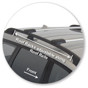 Volvo XC70 5dr Wagon 2013on Yakima RailBar Roof Racks (pr) (S54Y) - Image 3