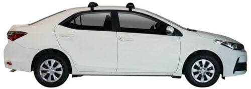 Toyota Corolla 4dr Sedan 03/14-11/2017 Yakima FlushBar Roof Racks (pr) Black (S24YB/K786) - Image 4