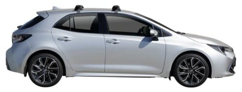 Toyota Corolla 5dr Hatch 08/18on Yakima ThroughBar Roof Racks (pr) (S16Y/K1130W) - Image 3