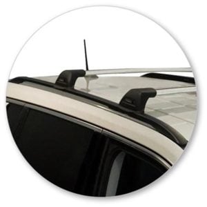 Jeep Compass MP 5dr SUV With Flush Rails 12/17on Yakima Flush Bar Roof Racks (pr) Black (S24YB/K684) - Image 4