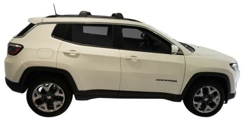 Jeep Compass MP 5dr SUV With Flush Rails 12/17on Yakima Flush Bar Roof Racks (pr) Black (S24YB/K684) - Image 5