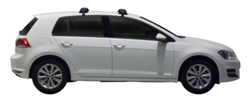 Volkswagen Golf VII (incl GTi and R) 5dr Hatch 04/13-2021 Yakima FlushBar Roof Racks (pr) (S25Y/K692W) - Image 3