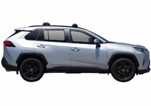 Toyota Rav4 (with factory rails) 05/2019on Pro Rack Silver Through Bars (S16Y/K1143) - Image 2