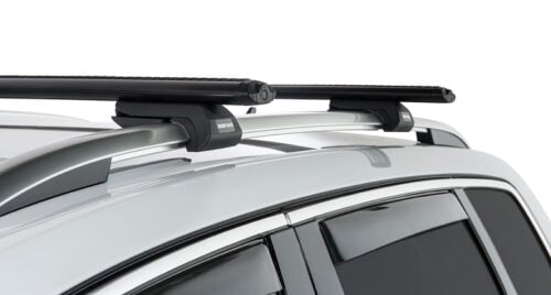 Volkswagen Touareg 7P 5dr SUV With Roof Rails 07/11-12/18 Rhino-Rack Black Vortex Roof Racks (pr) (JA2270) - Image 4