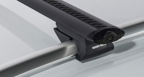 Volkswagen Touareg 7P 5dr SUV With Roof Rails 07/11-12/18 Rhino-Rack Black Vortex Roof Racks (pr) (JA2270) - Image 5