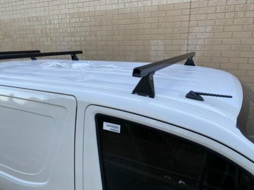 Toyota Hiace LWB/SLWB Gen6 2019on Rhino-Rack Heavy Duty Bars with Steel Legs (3 Bars) - Image 2