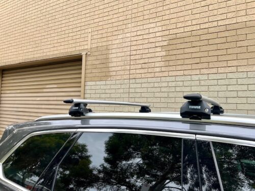 Volkswagen Touareg 5dr SUV w/ Flush Rails 2019 - May 2024 Thule WingBar Evo Roof Racks (pr) (711300/710600/186053) - Image 12