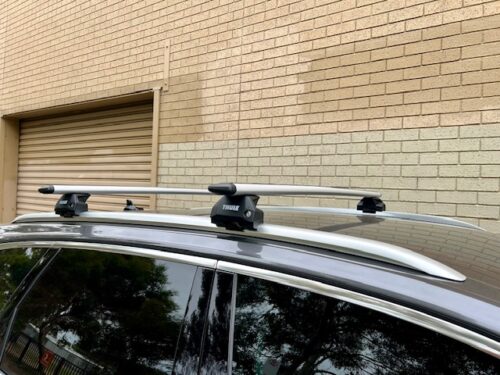 Volkswagen Touareg 5dr SUV w/ Flush Rails 2019 - May 2024 Thule WingBar Evo Roof Racks (pr) (711300/710600/186053) - Image 13