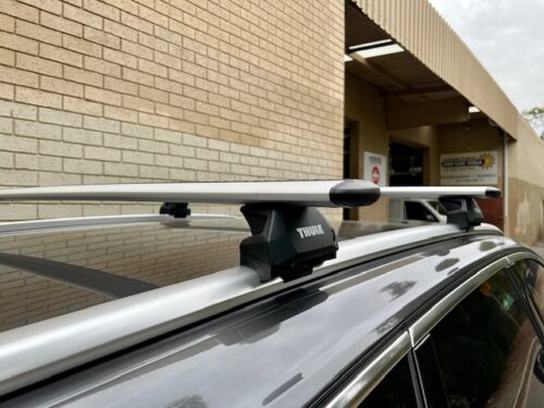Volkswagen Touareg 5dr SUV w/ Flush Rails 2019 - May 2024 Thule WingBar Evo Roof Racks (pr) (711300/710600/186053) - Image 6