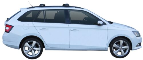 Skoda Fabia 4dr Wagon With Roof Rails 07/15on Yakima FlushBar Roof Racks (pr) Black (S24YB/K328) - Image 5