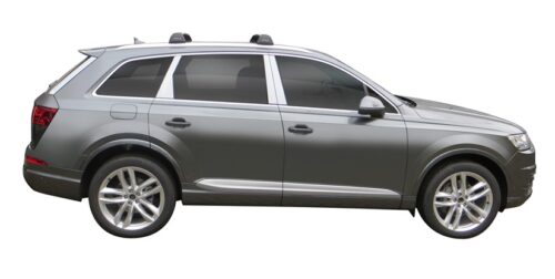 Audi Q7 5dr SUV w/ Flush Rails 09/15on Yakima Flush Bar Roof Racks (pr) (S8Y/K958W) - Image 2