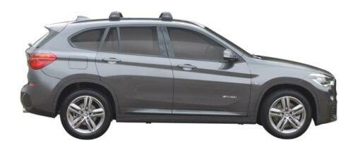 BMW X1 4dr SUV With Flush Rails 10/15on Yakima Flush Bar Roof Racks (pr) (S26Y/K670W) - Image 2