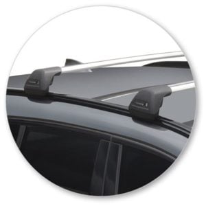 BMW X1 4dr SUV With Flush Rails 10/15on Yakima Flush Bar Roof Racks (pr) (S26Y/K670W) - Image 3