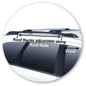 Fiat Freemont 4dr SUV With Roof Rails 04/13on Yakima Rail Bar Roof Racks (pr) (S45Y) - Image 2