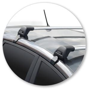 Ford Fiesta 5dr Hatch 08/17on Yakima Flush Bar Roof Racks (pr) Black (S24YB/K839) - Image 2