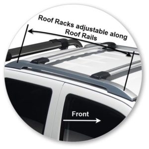Great Wall Steed 4dr Ute With Roof Rails 10/17on Yakima Rail Bar Roof Racks (pr) (S44Y) - Image 3