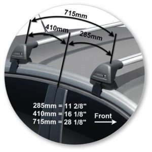 Holden Astra BK 5dr Hatch 11/16on Yakima Flush Bar Roof Racks (pr) (S26Y/K1002W) - Image 2