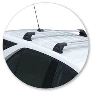 Holden Equinox LT (no rails) 11/17on Yakima Flush Bar Roof Racks (pr) (S4Y/K1104W) - Image 2